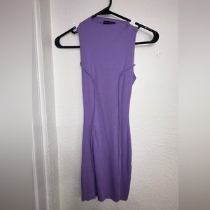 Naked Wardrobe purple midi dress. size S fits like an XS
